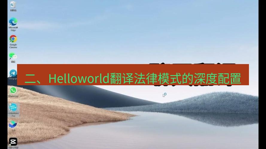 helloworld翻译在线 二、Helloworld翻译法律模式的深度配置