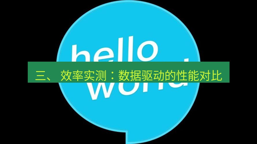 helloworld翻译在线 三、 效率实测：数据驱动的性能对比