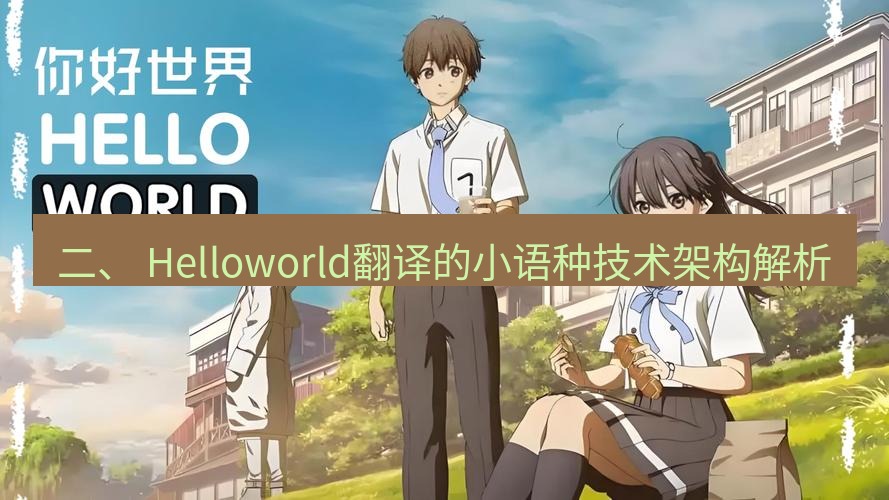 helloworld翻译在线 二、 Helloworld翻译的小语种技术架构解析
