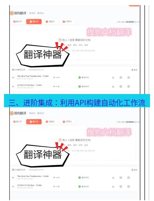 helloworld翻译在线 三、进阶集成：利用API构建自动化工作流