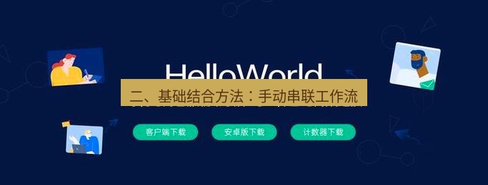 helloworld翻译在线 二、基础结合方法：手动串联工作流