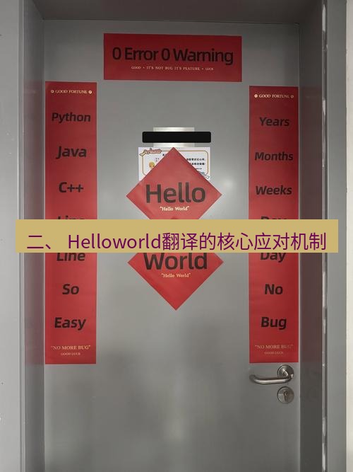 helloworld翻译在线 二、 Helloworld翻译的核心应对机制