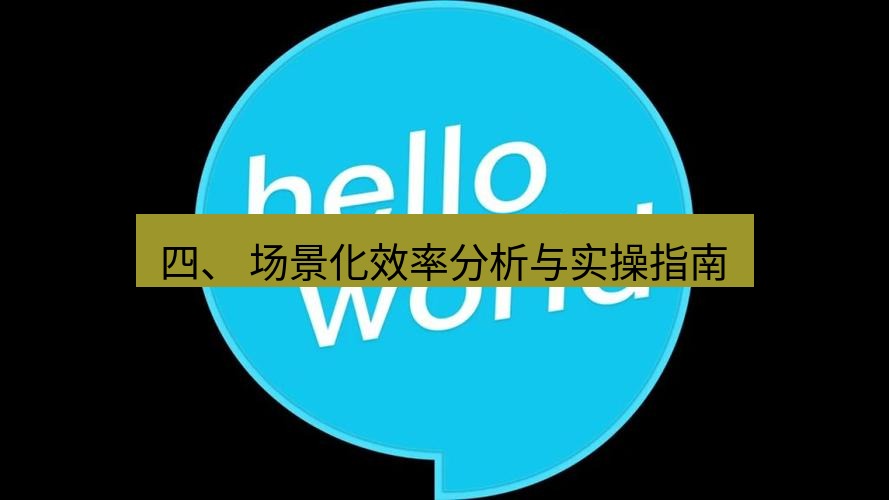 helloworld翻译在线 四、 场景化效率分析与实操指南