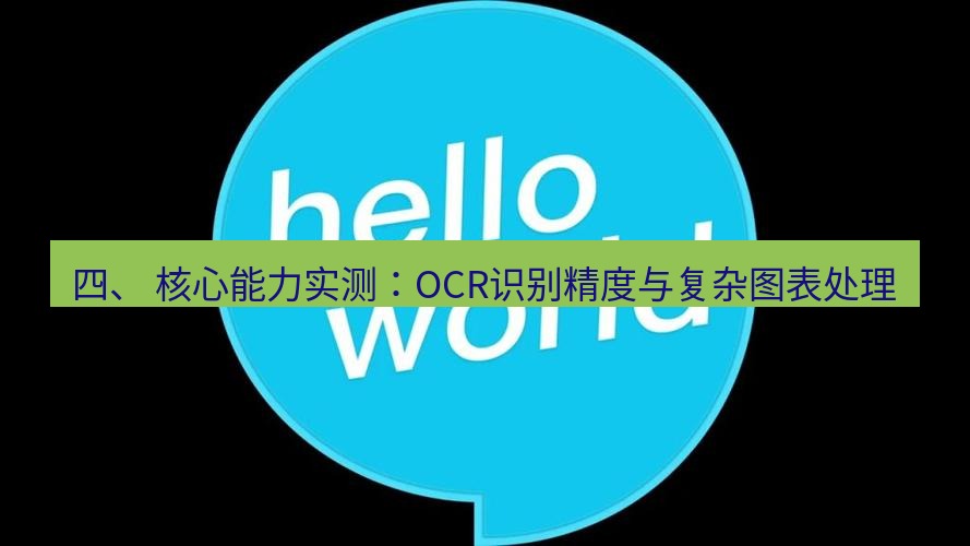 helloworld翻译在线 四、 核心能力实测：OCR识别精度与复杂图表处理